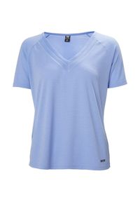 Koszulka treningowa damska Helly Hansen Siren. Kolor: niebieski. Długość rękawa: krótki rękaw. Długość: krótkie