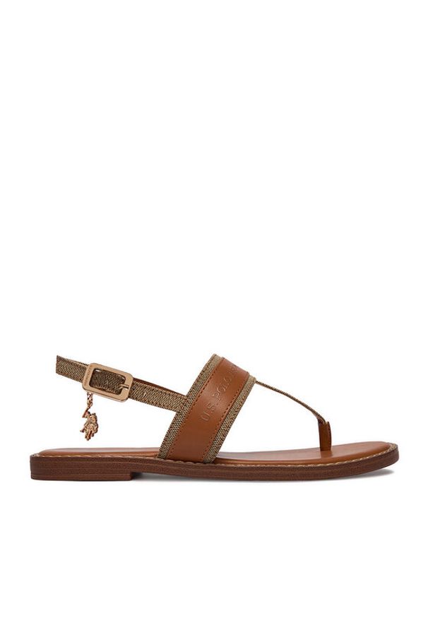 U.S. Polo Assn. Sandały EO-CASSIE001W/6TY1 Brązowy. Kolor: brązowy. Materiał: materiał