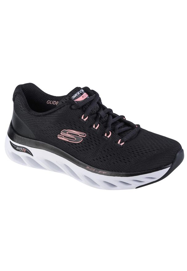 skechers - Buty sportowe Sneakersy damskie, Skechers Arch Fit Glide-Step-Top Glory. Kolor: czarny. Sport: turystyka piesza