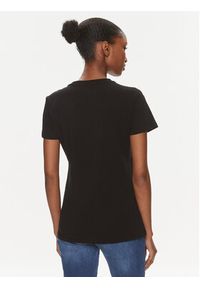 Fracomina T-Shirt FR24ST3004J401N5 Czarny Regular Fit. Kolor: czarny. Materiał: bawełna