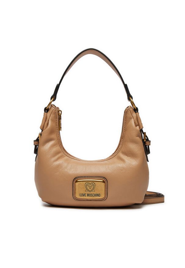 Love Moschino - LOVE MOSCHINO Torebka JC4273PP0LKB0106 Beżowy. Kolor: beżowy. Materiał: skórzane