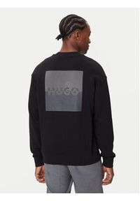 Hugo - HUGO Bluza Dusplited 50542847 Czarny Relaxed Fit. Kolor: czarny. Materiał: bawełna #4