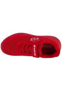 LOTTO - Buty Lotto Connect Oc K 2600001K-3010 czerwone. Okazja: na co dzień. Zapięcie: rzepy. Kolor: czerwony. Materiał: materiał, guma. Szerokość cholewki: normalna #2