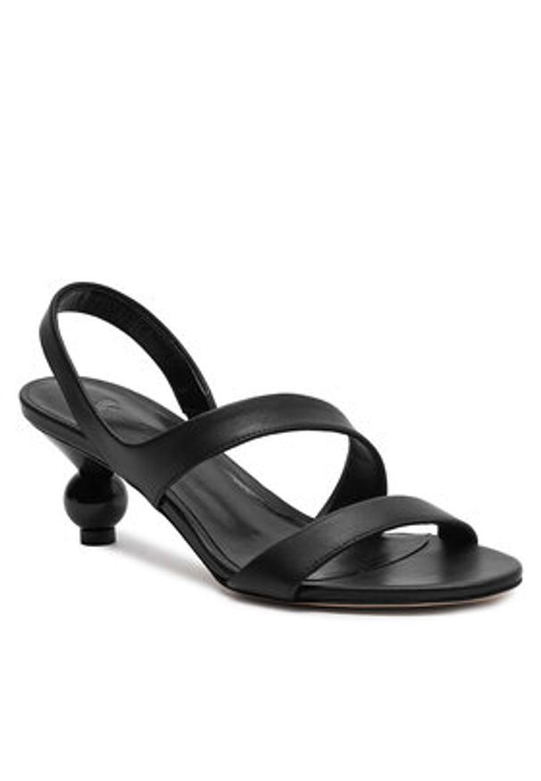 Weekend Max Mara Sandały Zigano 2415521015600 Czarny. Kolor: czarny. Materiał: skóra