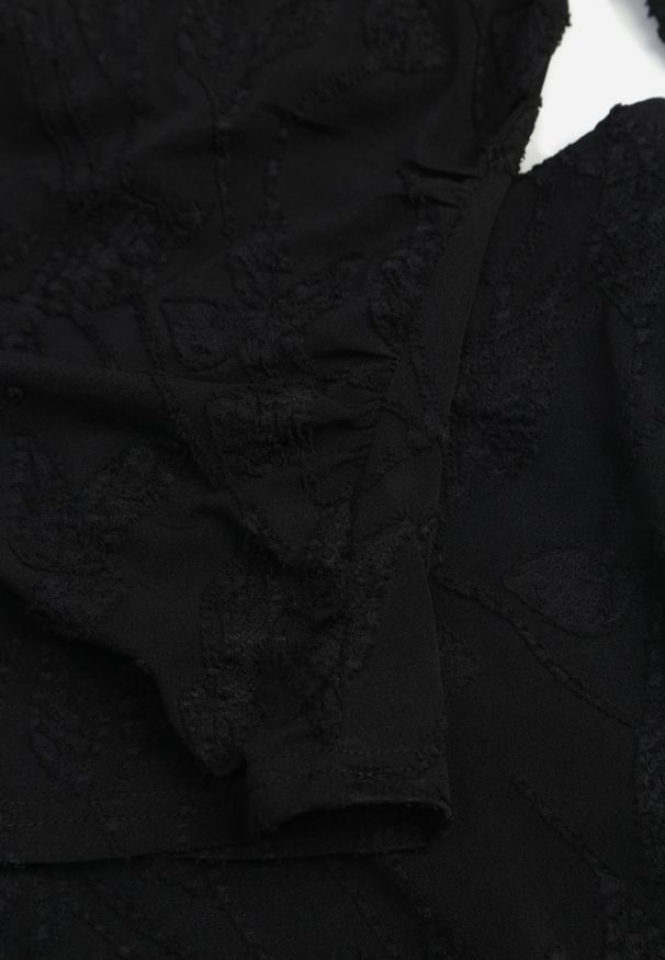 Renee - Czarny Letni Komplet z Dodatkiem Wiskozy Wiązany Top Typu Halter i Spónica Eimios. Kolor: czarny. Materiał: wiskoza