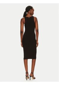 MICHAEL Michael Kors Sukienka dzianinowa MT482IL33D Czarny Slim Fit. Kolor: czarny. Materiał: wiskoza #7
