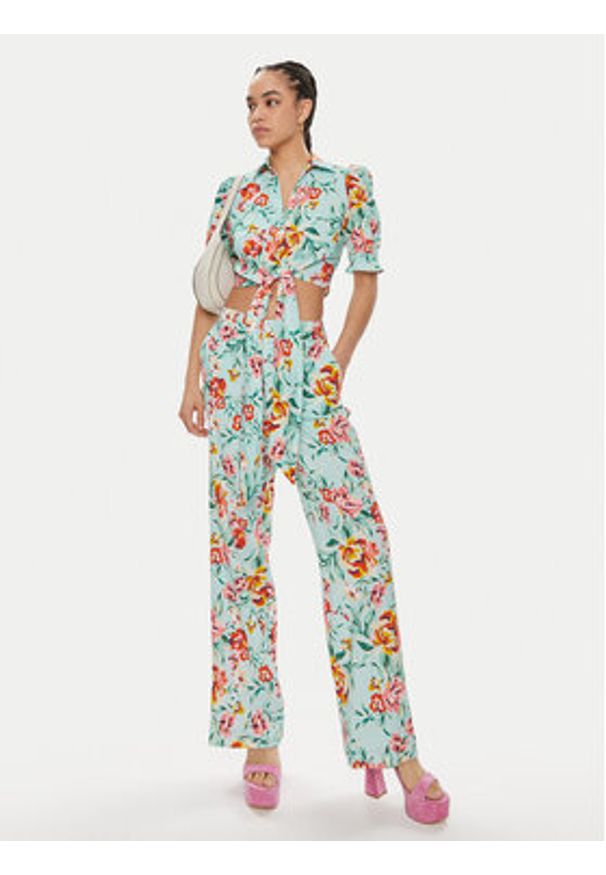 Guess Koszula W4GH42 WG4G0 Kolorowy Regular Fit. Materiał: wiskoza. Wzór: kolorowy