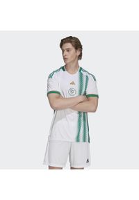 Koszulka do piłki nożnej męska Adidas Algeria 22 Home Jersey. Kolor: zielony, wielokolorowy, biały. Materiał: jersey