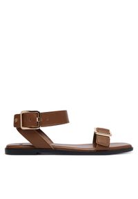 BOSS Sandały Charlize 50563332 Brązowy. Kolor: brązowy. Materiał: skóra #1