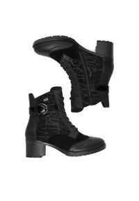 Remonte Trzewiki D2A77-02 Czarny. Kolor: czarny. Materiał: skóra #4