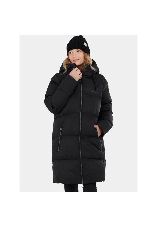 FUNDANGO - Płaszcz Zimowy Damski Fundango Vanessa. Kolor: czarny. Materiał: syntetyk. Sezon: zima. Sport: turystyka piesza