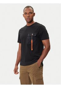 Parajumpers T-Shirt Mojave 25WMPMTSRE07 Czarny Regular Fit. Kolor: czarny. Materiał: bawełna