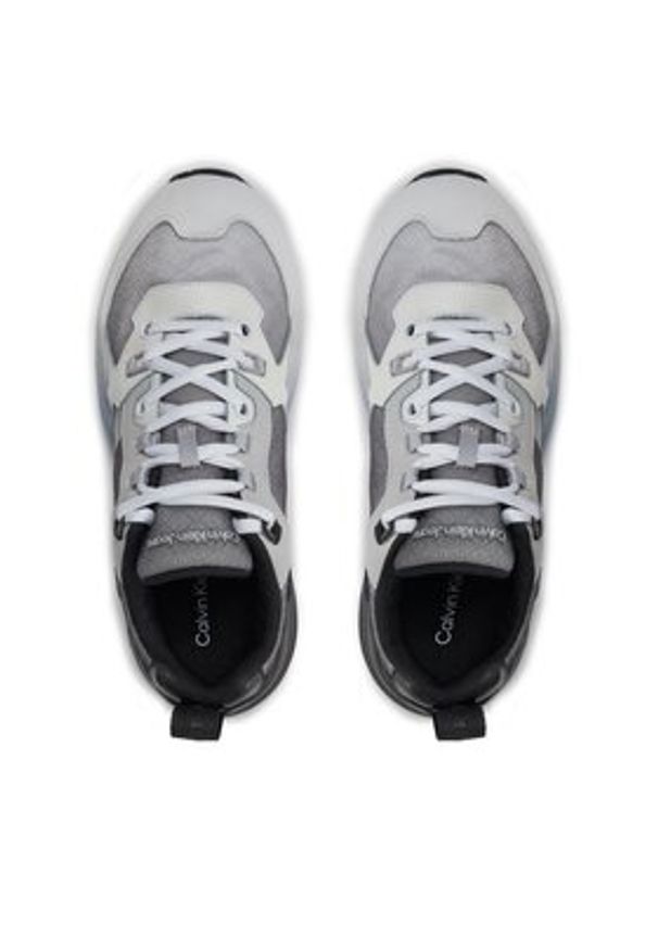 Calvin Klein Jeans Sneakersy Retro Tennis Low Lace Mix Ml Sat YW0YW01307 Czarny. Kolor: czarny. Materiał: materiał