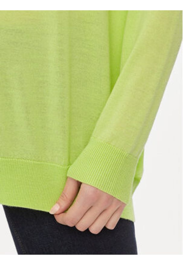 MAX&Co. Sweter Derrik Zielony Relaxed Fit. Kolor: zielony. Materiał: wełna