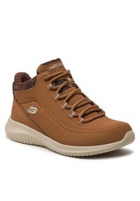 skechers - Skechers Sneakersy Just Chill 12918/CSNT Brązowy. Kolor: brązowy. Materiał: skóra #3