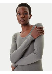 only - ONLY Bluzka Live Love 15204712 Szary Stretch Fit. Kolor: szary. Materiał: bawełna #7