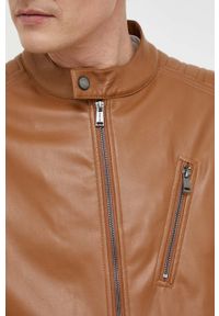 Guess kurtka męska kolor brązowy przejściowa. Okazja: na co dzień. Kolor: brązowy. Styl: casual #5