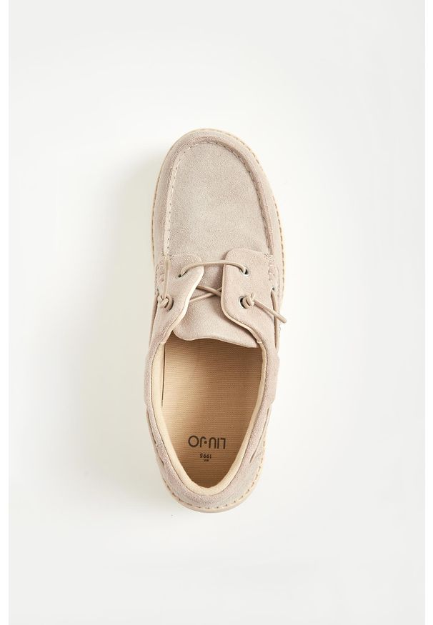 Liu Jo - Mokasyny męskie zamszowe LIU JO. Materiał: zamsz