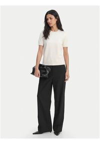 Calvin Klein T-Shirt LV147E303G Écru Regular Fit. Kolor: kremowy. Materiał: wiskoza #5