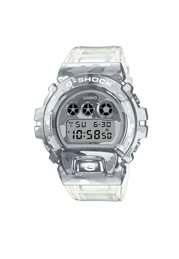 G-Shock Zegarek GM-6900SCM-1ER Biały. Kolor: biały. Materiał: syntetyk