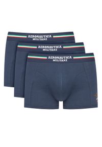 Aeronautica Militare Komplet 3 par bokserek AM1UBX001T Granatowy. Kolor: niebieski. Materiał: bawełna #1