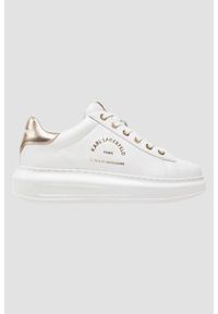 Karl Lagerfeld - KARL LAGERFELD Białe damskie sneakersy KAPRI Maison, Rozmiar 36. Kolor: biały