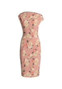 Lauren Ralph Lauren - LAUREN RALPH LAUREN Sukienka koktajlowa 250964083001 Różowy Slim Fit. Kolor: różowy. Materiał: syntetyk. Styl: wizytowy #5