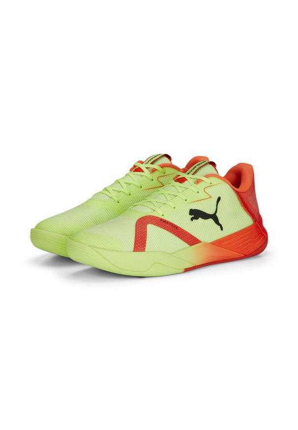 Buty halowe Puma Accelerate Turbo Nitro II. Kolor: żółty, wielokolorowy, czarny, czerwony