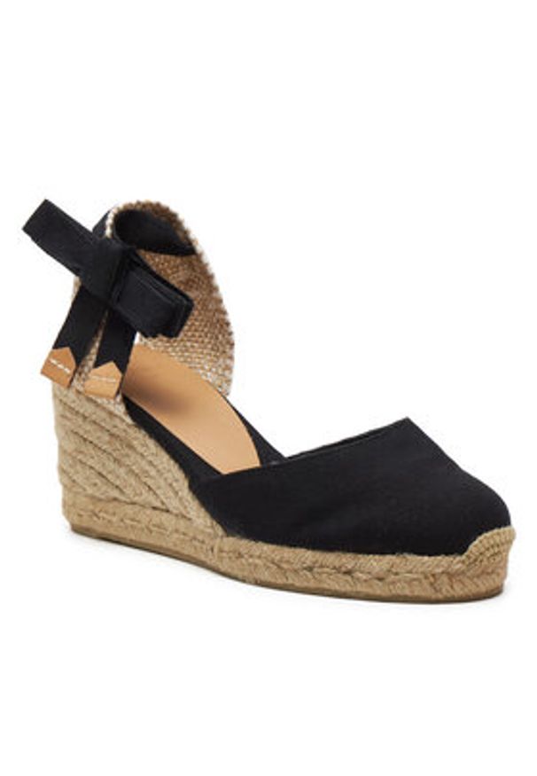 Castañer Espadryle Carina/6/001 020964 Czarny. Kolor: czarny. Materiał: materiał