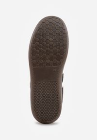 Renee - Czarno-Białe Sneakersy z Ekozamszu na Płaskiej Podeszwie Pemeriana. Nosek buta: okrągły. Zapięcie: sznurówki. Kolor: czarny. Materiał: skóra, materiał, zamsz. Obcas: na płaskiej podeszwie. Wysokość obcasa: niski #7