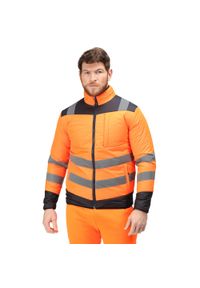 Regatta - Męska Kurtka Odblaskowa HiVis Thermal. Kolor: pomarańczowy, wielokolorowy, niebieski, żółty