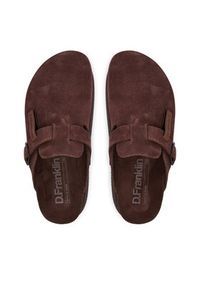 D.Franklin Klapki DFSH414005 Brązowy. Kolor: brązowy. Materiał: skóra, zamsz #4