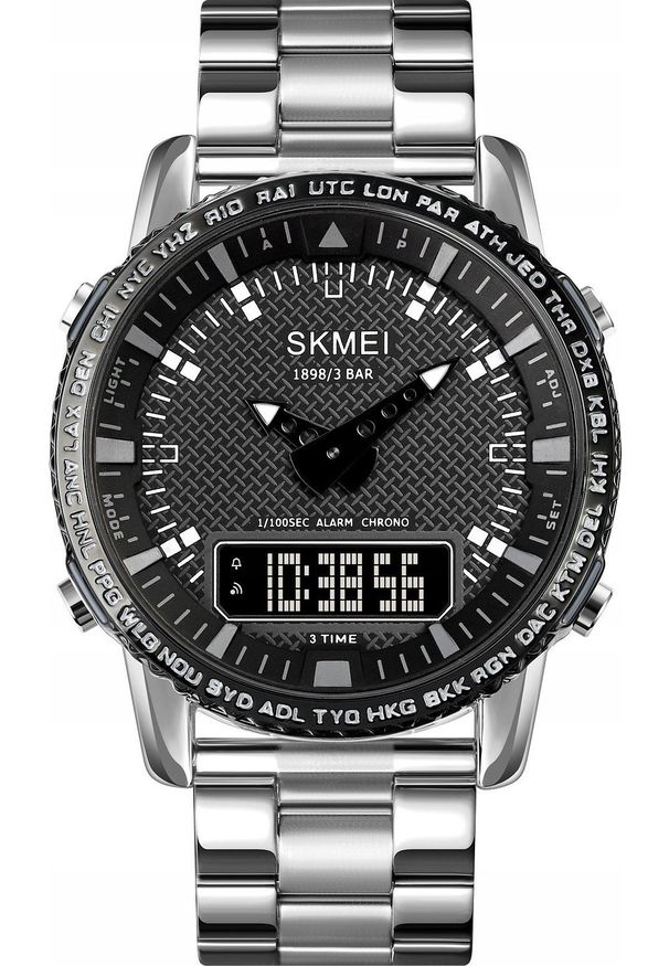Zegarek Męski Skmei 1898SIBK + BOX