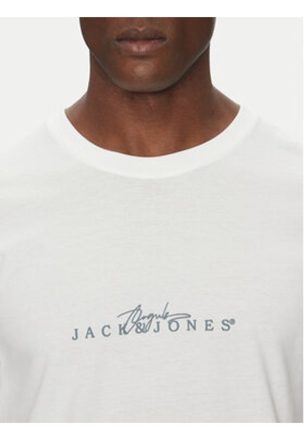 Jack & Jones - Jack&Jones T-Shirt Varenna 12273163 Biały Regular Fit. Kolor: biały. Materiał: bawełna