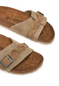 Birkenstock Klapki Oita Braided 1028056 Brązowy. Kolor: brązowy. Materiał: skóra, zamsz #5