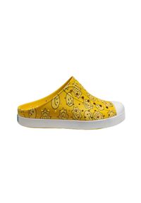 Native Shoes - Buty miejskie dziecięce NATIVE JEFFERSON CLOG SUGARLITE PRINT JUNIOR. Okazja: na co dzień. Kolor: żółty. Wzór: nadruk