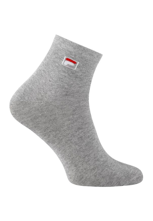 Skarpetki ponad kostę unisex Fila 3 pary. Kolor: szary. Sport: turystyka piesza