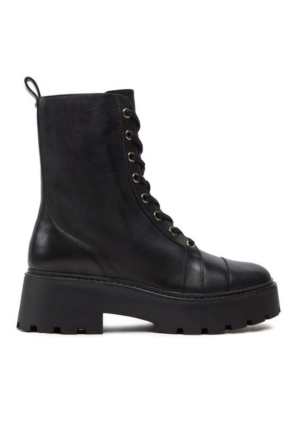 MICHAEL Michael Kors Botki Combat Boot 40T4BKFE6L Czarny. Kolor: czarny. Materiał: skóra