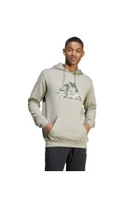 Adidas - Bluza z kapturem męska ADIDAS Gym & Pilates. Typ kołnierza: kaptur. Kolor: szary, wielokolorowy, brązowy, zielony. Materiał: bawełna, włókno, materiał. Sport: joga i pilates #1