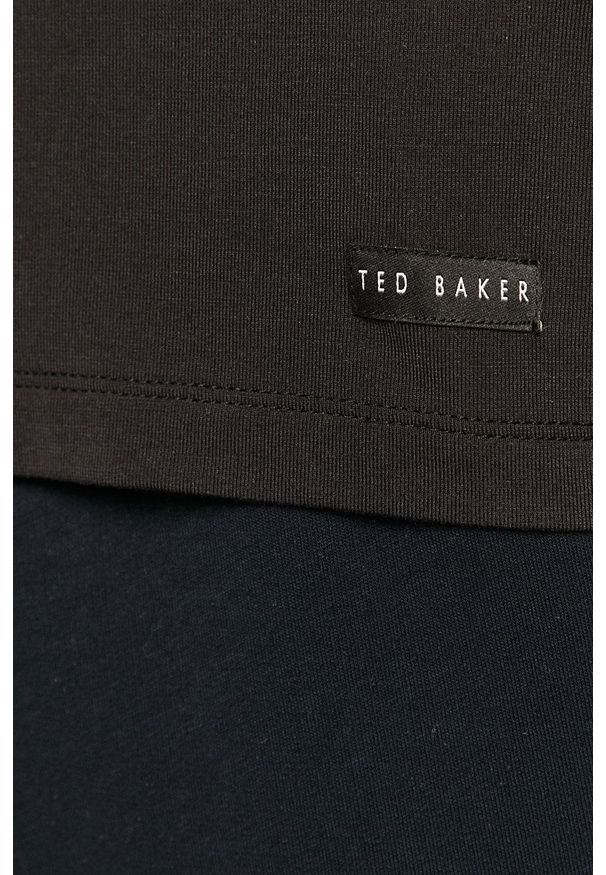 Ted Baker - T-shirt (2-pack). Okazja: na co dzień. Kolor: czarny. Materiał: dzianina. Wzór: gładki. Styl: casual