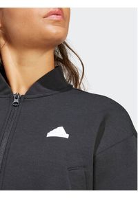 Adidas - adidas Bluza Future Icons 3-Stripes IP1566 Czarny Loose Fit. Kolor: czarny. Materiał: bawełna, syntetyk #4