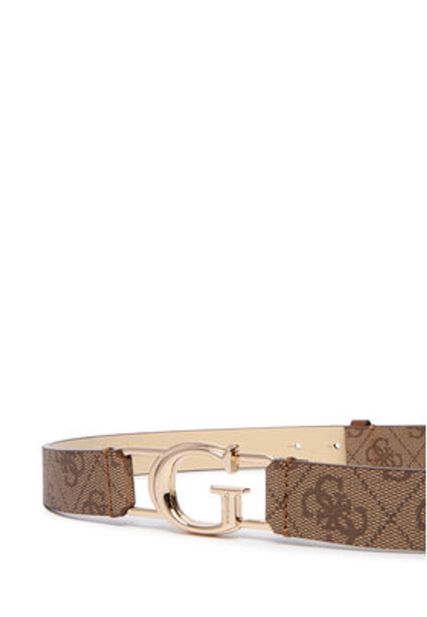 Guess Pasek Damski BW9298 P5425 Brązowy. Kolor: brązowy. Materiał: skóra