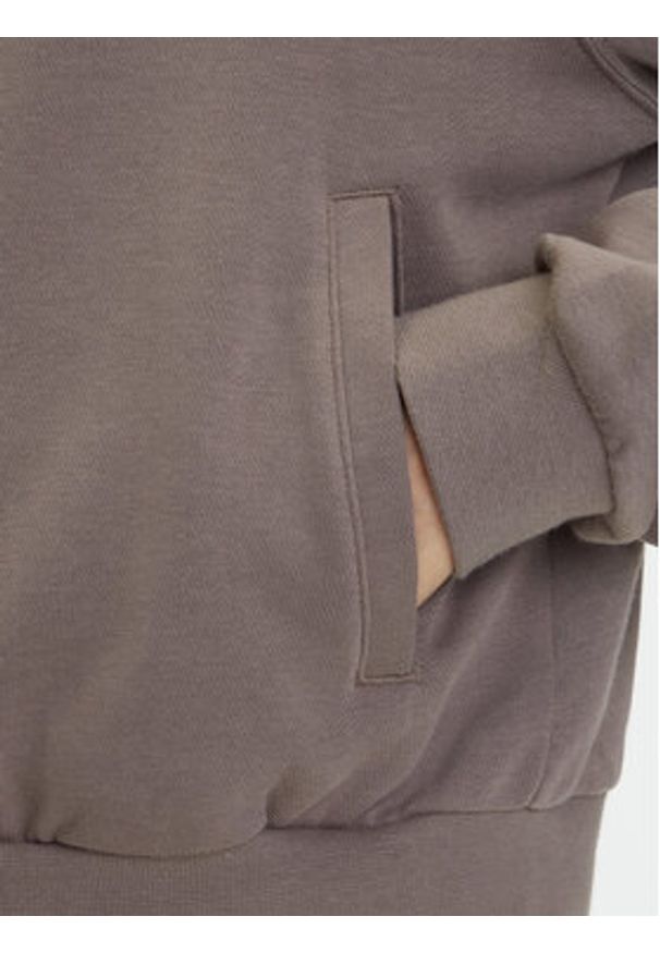 Nike Bluza Chill Terry FN2415 Brązowy Relaxed Fit. Kolor: brązowy. Materiał: syntetyk, bawełna