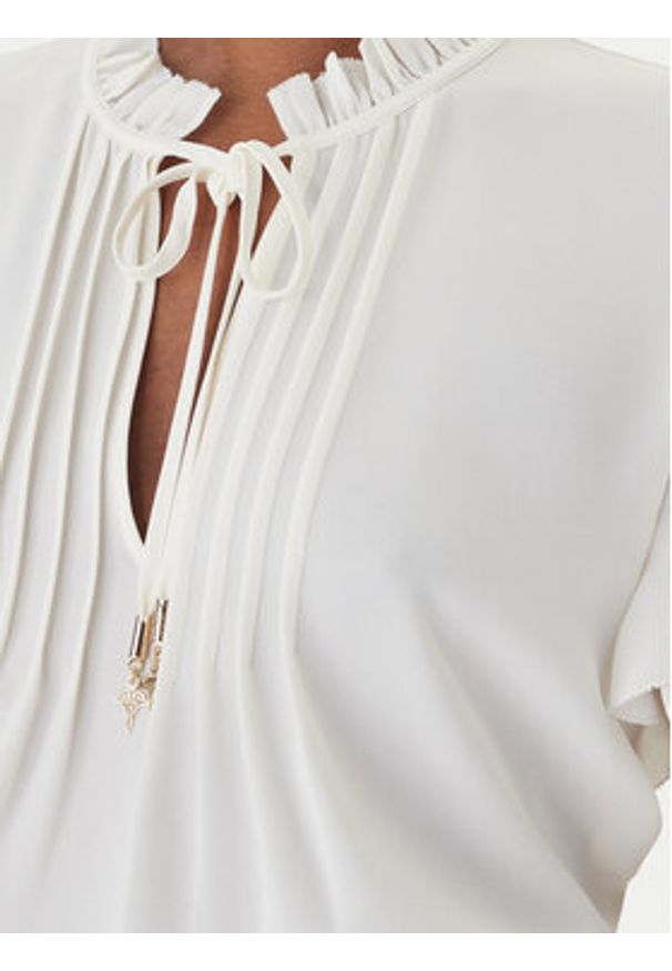 JOOP! Bluzka Benita 30102114 Écru Regular Fit. Materiał: syntetyk