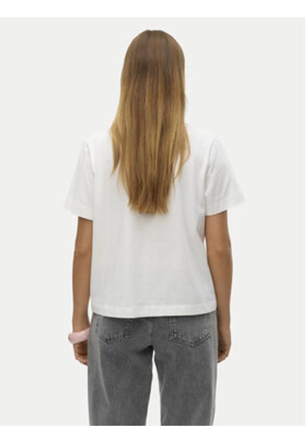 Vero Moda T-Shirt Fea 10321312 Biały Loose Fit. Kolor: biały. Materiał: bawełna