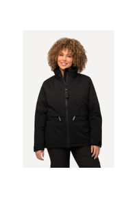 ULLA POPKEN - Damskie Kurtka Performance HYPRAR wodoodporna otwór na kciuk. Kolekcja: plus size. Kolor: czarny. Materiał: poliester, materiał. Sport: turystyka piesza #1