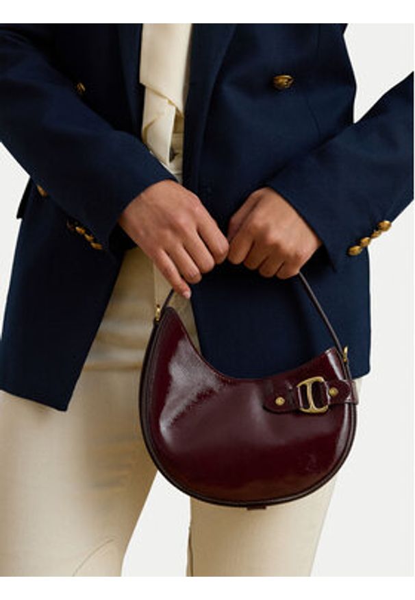 Lauren Ralph Lauren - LAUREN RALPH LAUREN Torebka 431P04070002 Bordowy. Kolor: czerwony. Materiał: skórzane