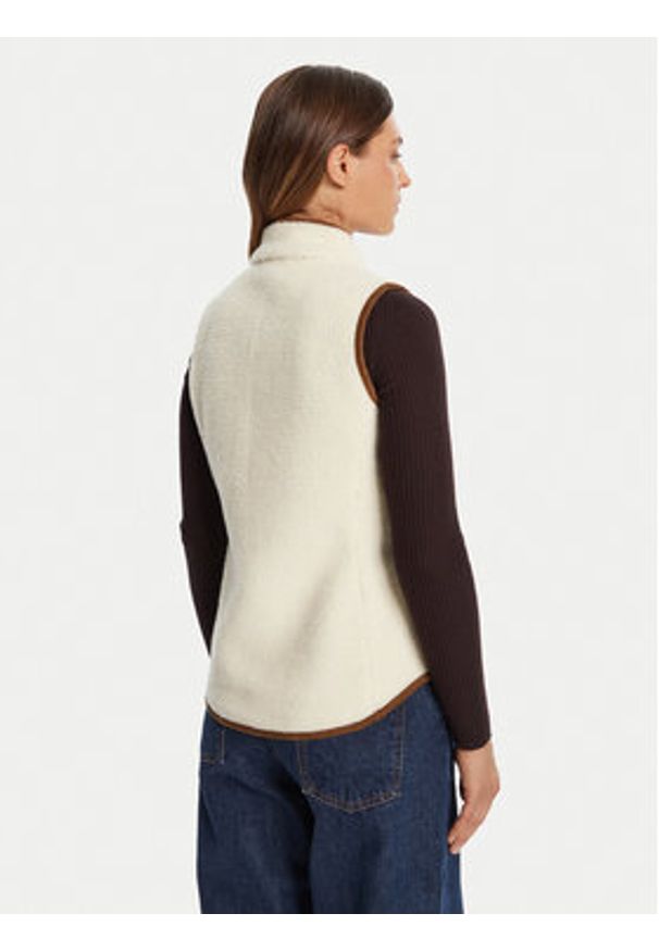 Barbour Kamizelka LFL0055CR11 Écru Regular Fit. Materiał: syntetyk