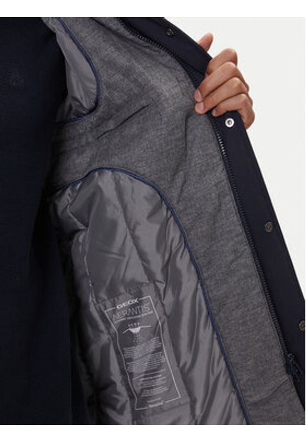 Geox Kurtka przejściowa Vincit M5620M T3127 F1624 Granatowy Regular Fit. Kolor: niebieski. Materiał: syntetyk