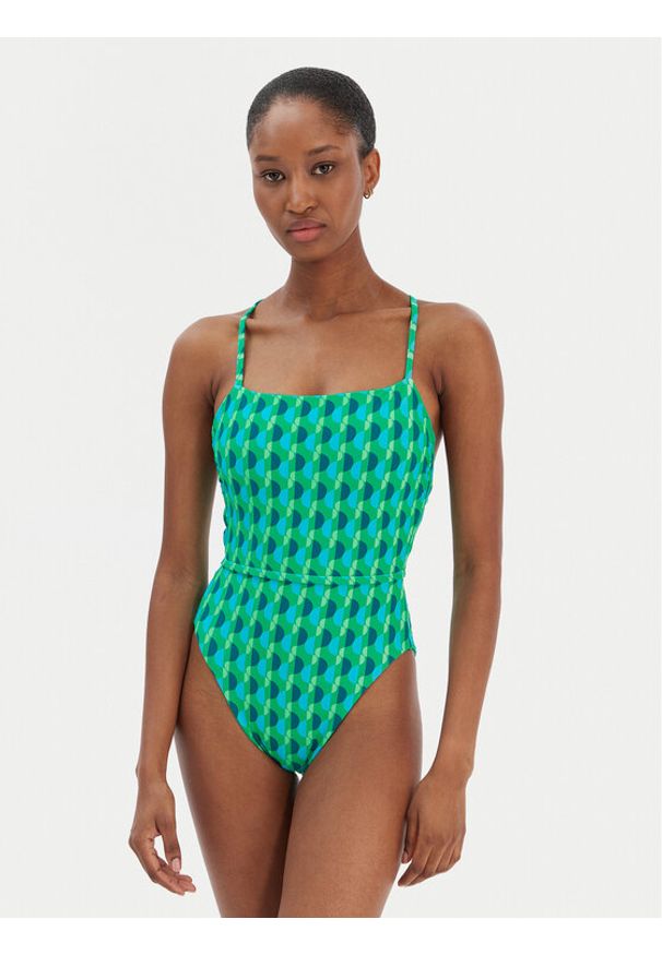Seafolly Strój kąpielowy Sorrento 11201-277 Zielony. Kolor: zielony. Materiał: syntetyk